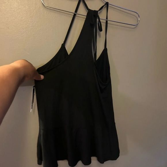 Hollister shirt - black strappy tank with ruffle hem NWT - Picture 7 of 7